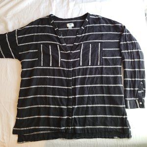 collar less button up